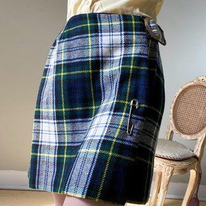 Vintage 60s Joyce Lane Grunge Wrap Mini Skirt